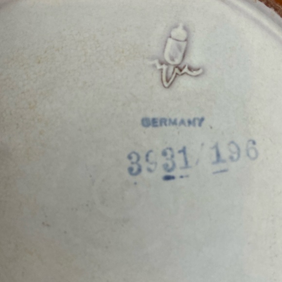 Vtg Karlsruher Mayolika Spritzdekor Vibrant Art Deco Ceramic Dish and Plate - Picture 13 of 13